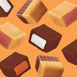 Caramel Cubes Assorted Flavors Soft Filled Candy - Crazy Outlet Candy Store