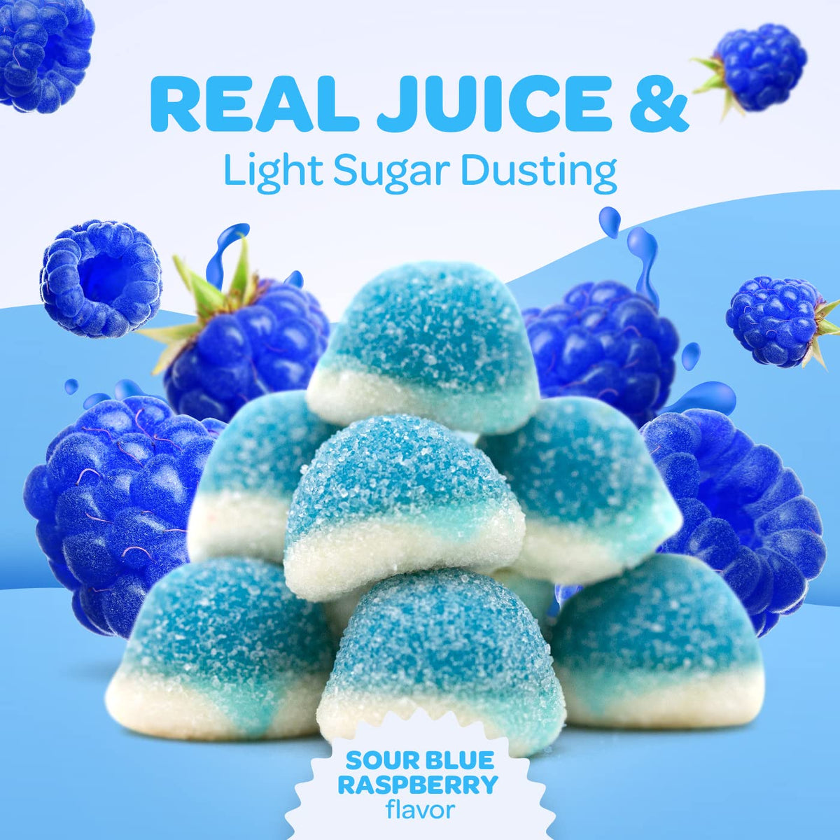 2.2 lb Blue Gummy Bears Raspberry Sugar Coated (Approximately 220 Pcs) Bulk  Candy, 2.2 lbs - Fry's Food Stores