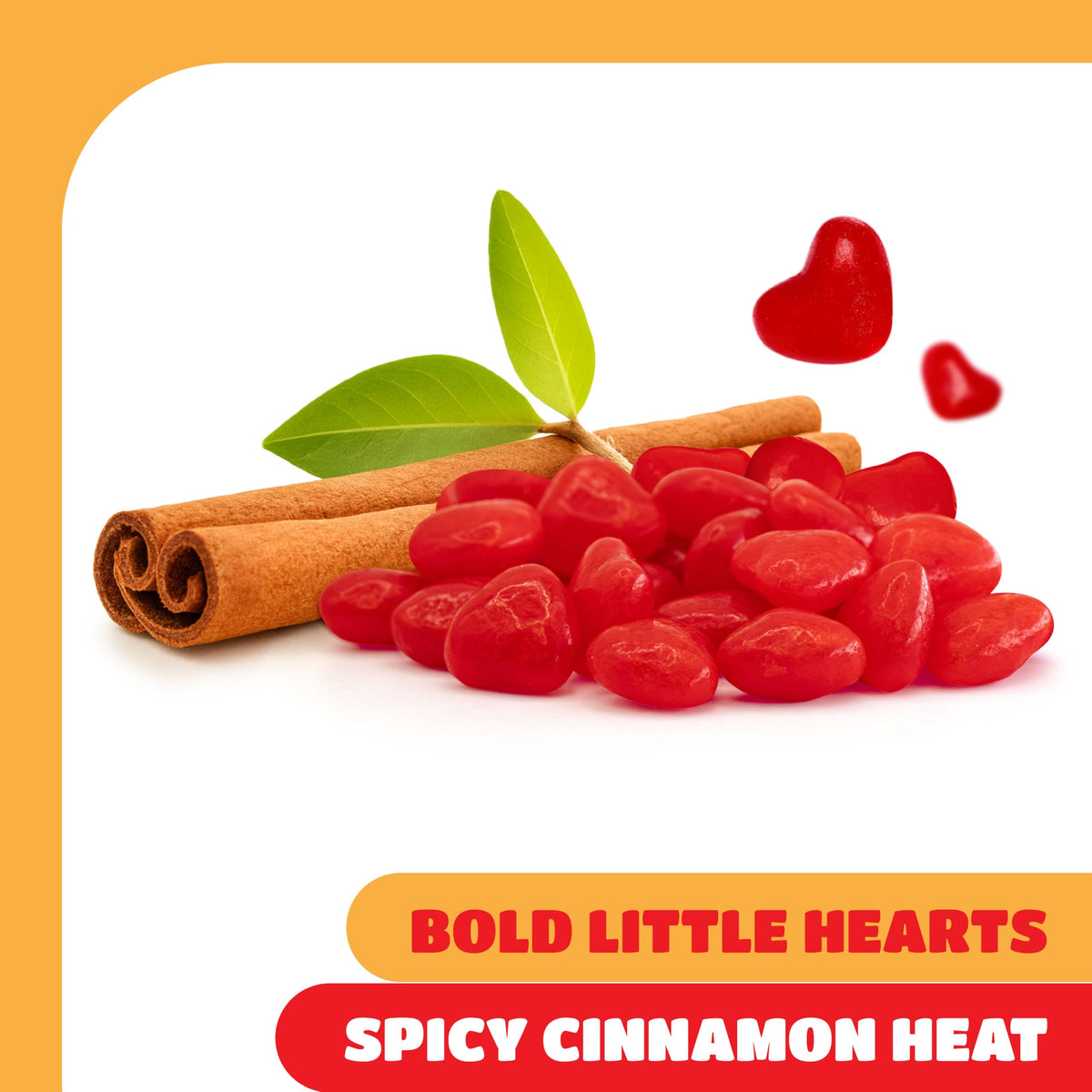 Cinnamon Imperial Hearts |2 Pound Bulk Pack | Red Hard Candy with Spic
