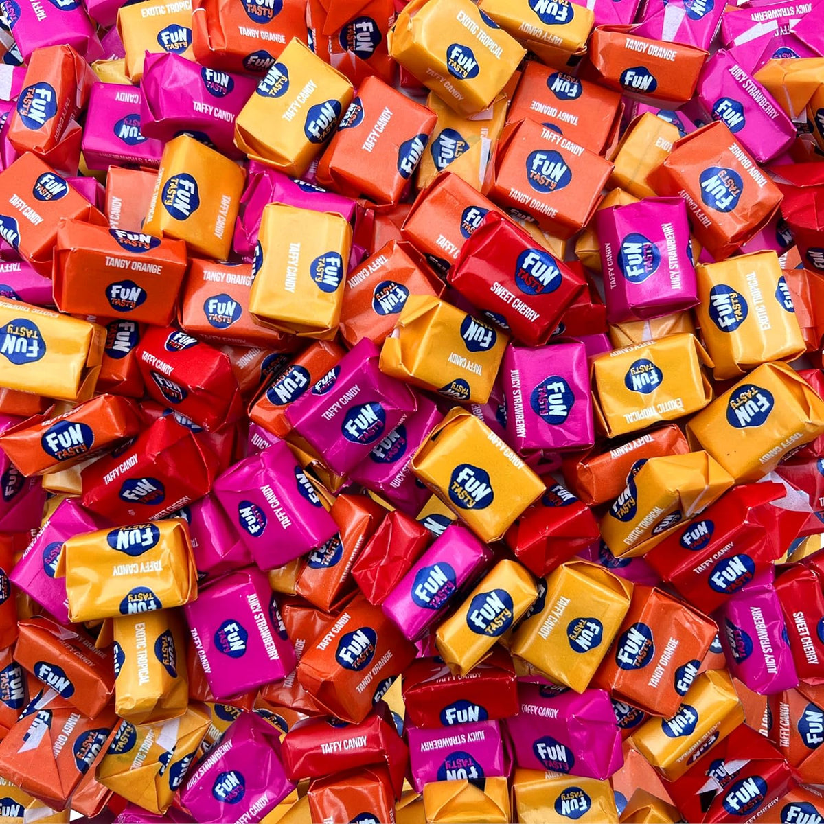 Assorted Fruit Taffy Candy (2-Pound Pack) – Crazy Outlet Candy Store