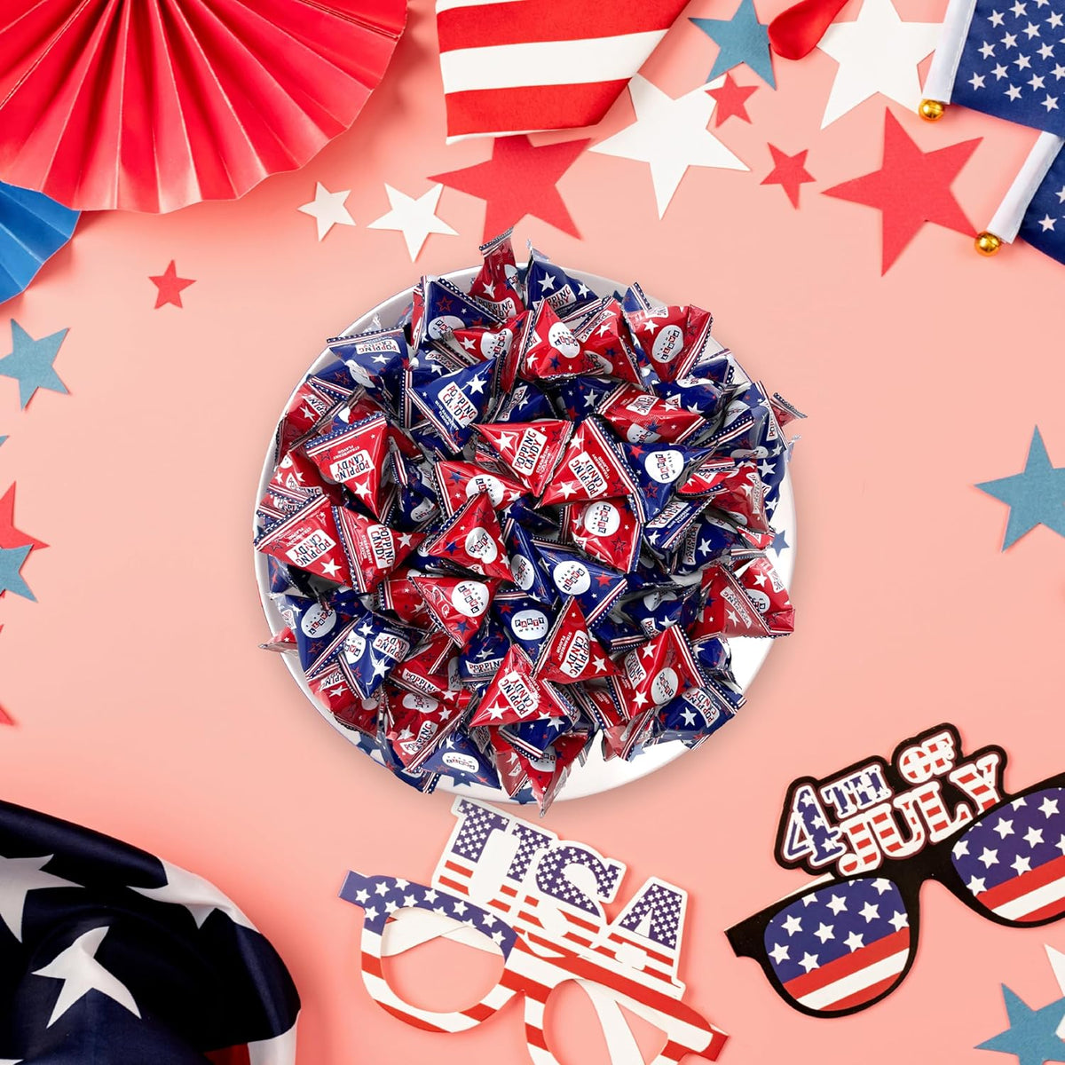 Independence Day Popping Rocks Pouches - Individual Triangles (40