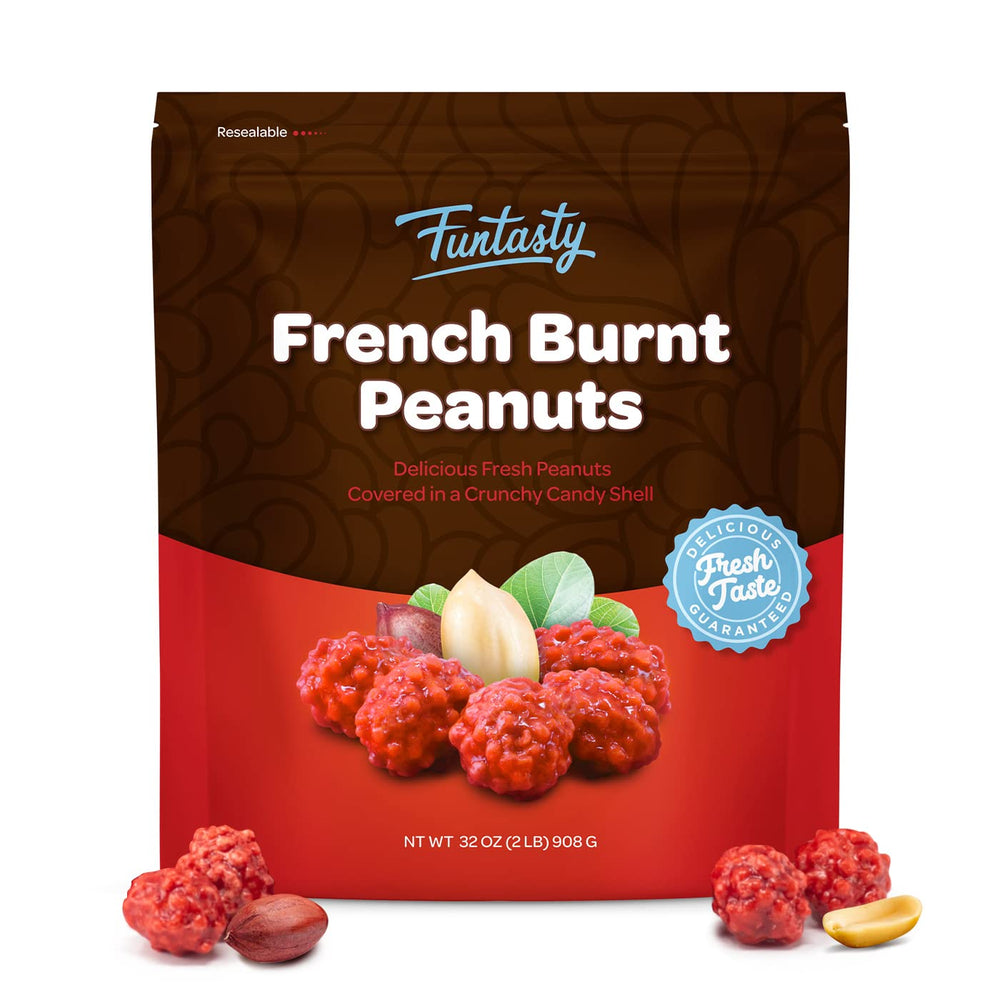 French Burnt Peanuts | 2 Pound Pack | Old School Candy - Crazy Outlet Candy Store
