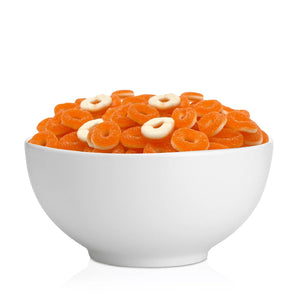 Peach Rings | 2 Pound Bulk Pack | Sour & Sweet Gummy Candy - Crazy Outlet Candy Store