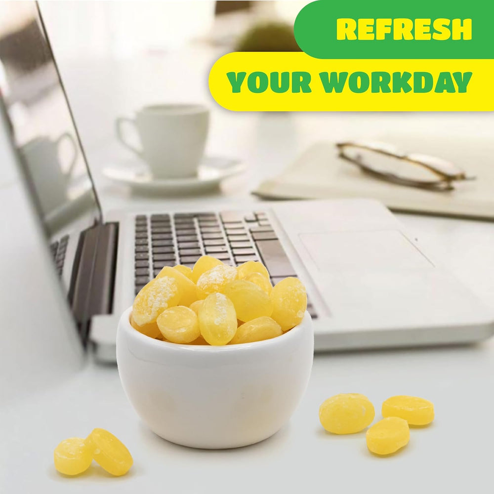 Lemon Drops Hard Candy | Classic Lemon Hard Candy with Sweet and Tart Citrus Flavor