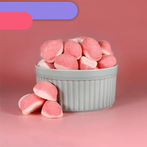 Strawberry Puffy Gummy Candy | 2 Pound Pack | Pink Cloud Candy for Baby Showers and Party Favors - Crazy Outlet Candy Store