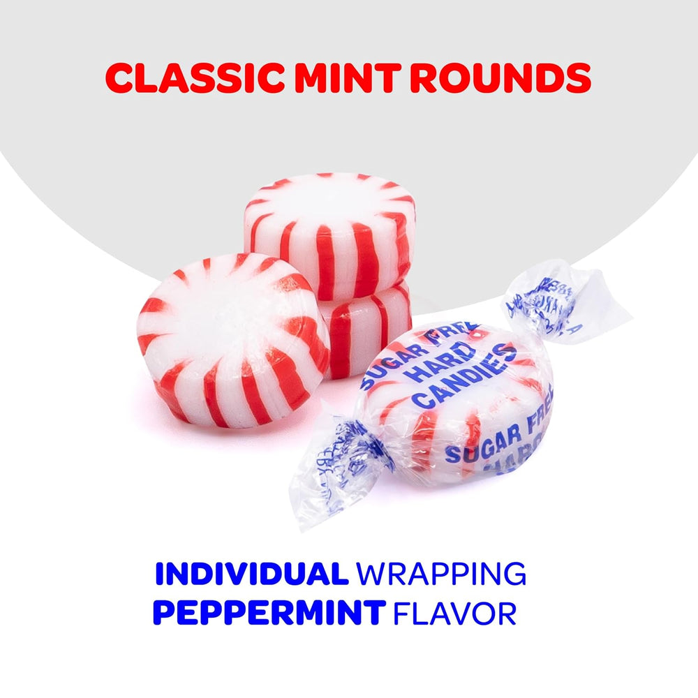 Sugar-Free Starlight Mints| 1 Pound Pack | Peppermint Hard Candy - Crazy Outlet Candy Store