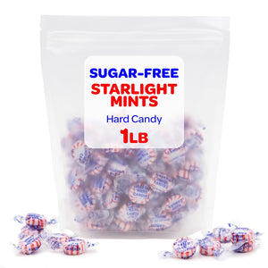 Sugar-Free Starlight Mints| 1 Pound Pack | Peppermint Hard Candy - Crazy Outlet Candy Store