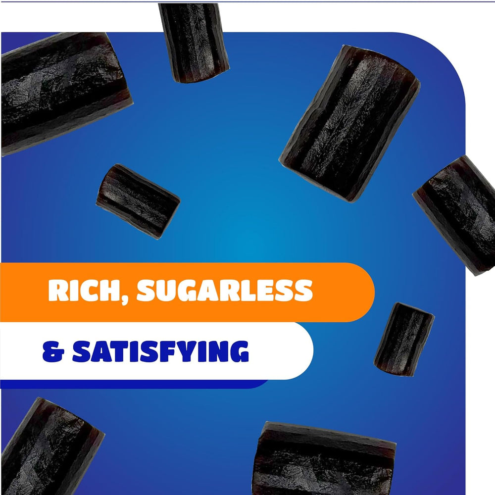 Finnska Sugar-Free Black Licorice Candy | 1 Pound Bag | Bold Flavored Chewy Bites