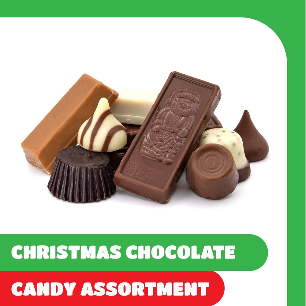 Christmas Chocolate Candy Assortment - 3 Pound Bulk Bag - Classic Christmas Candy Individually Wrapped - Holiday Treats - Snack Size Stocking Stuffers