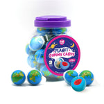 Funtasty Earth Planet Gummy Balls Candy with Jam Center, 19-Ounce Jar (30 Count) - Crazy Outlet Candy Store