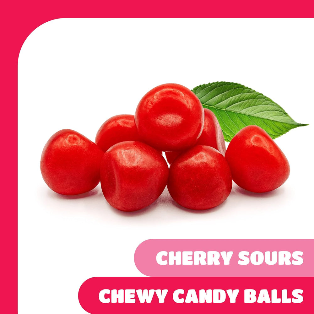 Cherry Sours Candy - 1 Pound Pack - Old Fashioned Cherry Sour Balls fo ...