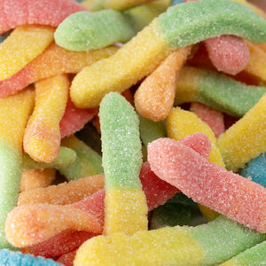 Neon Sour Gummy Worms in Assorted Fruit Flavors - Crazy Outlet Candy Store