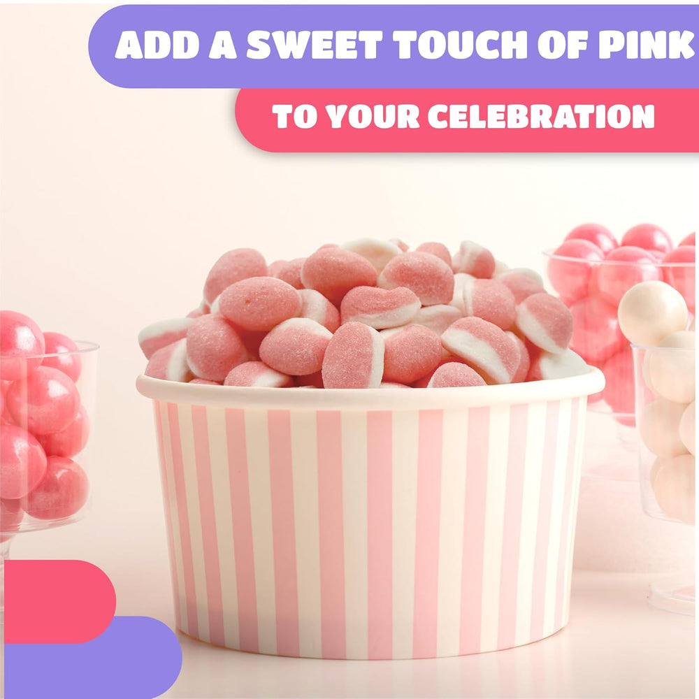 Strawberry Puffy Gummy Candy | 2 Pound Pack | Pink Cloud Candy for Baby Showers and Party Favors - Crazy Outlet Candy Store