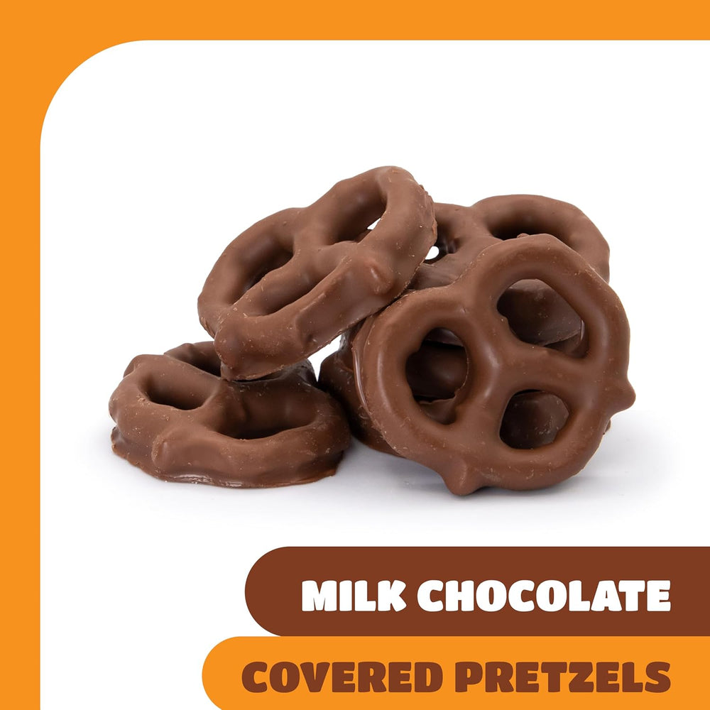 Milk Chocolate Covered Pretzels - 5 Pound Bulk Pack - Crazy Outlet Candy Store