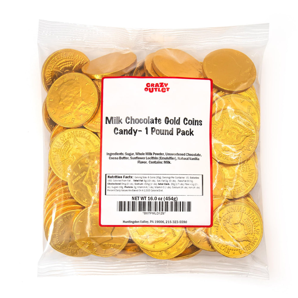 Gold Coins Milk Chocolate | 1 Pound Pack | 1.5 Inches Each