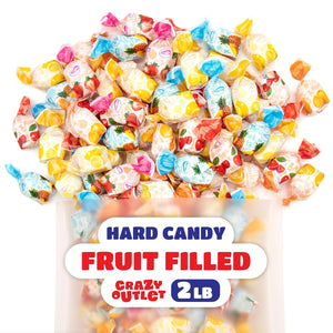 Arcor Fruit Filled Hard Candy | Bon Bons Candy with Pineapple, Strawberry, Orange, Cherry, and Lemon Flavors - Crazy Outlet Candy Store