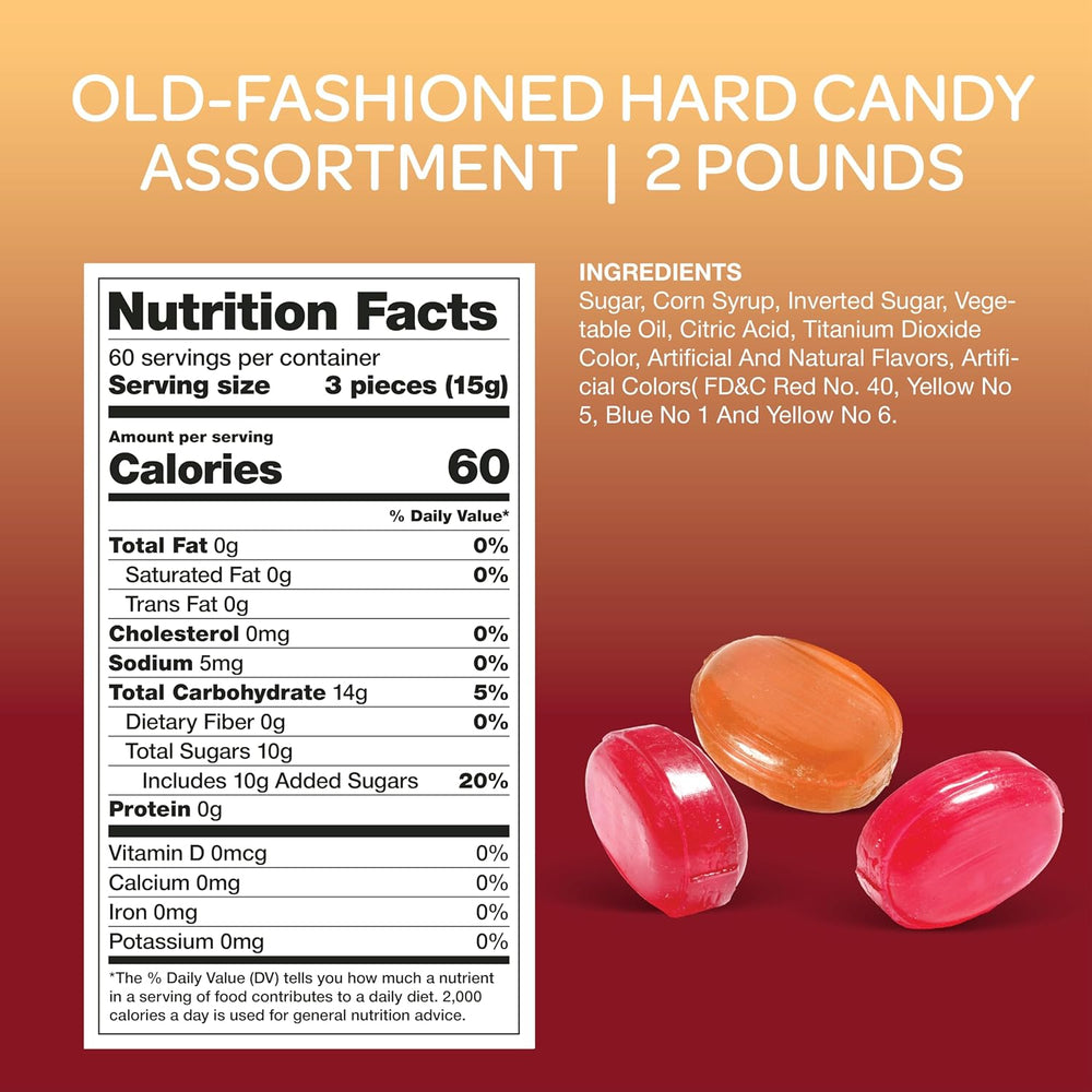 Old School Hard Candy Assortment (2-Pound Pack)