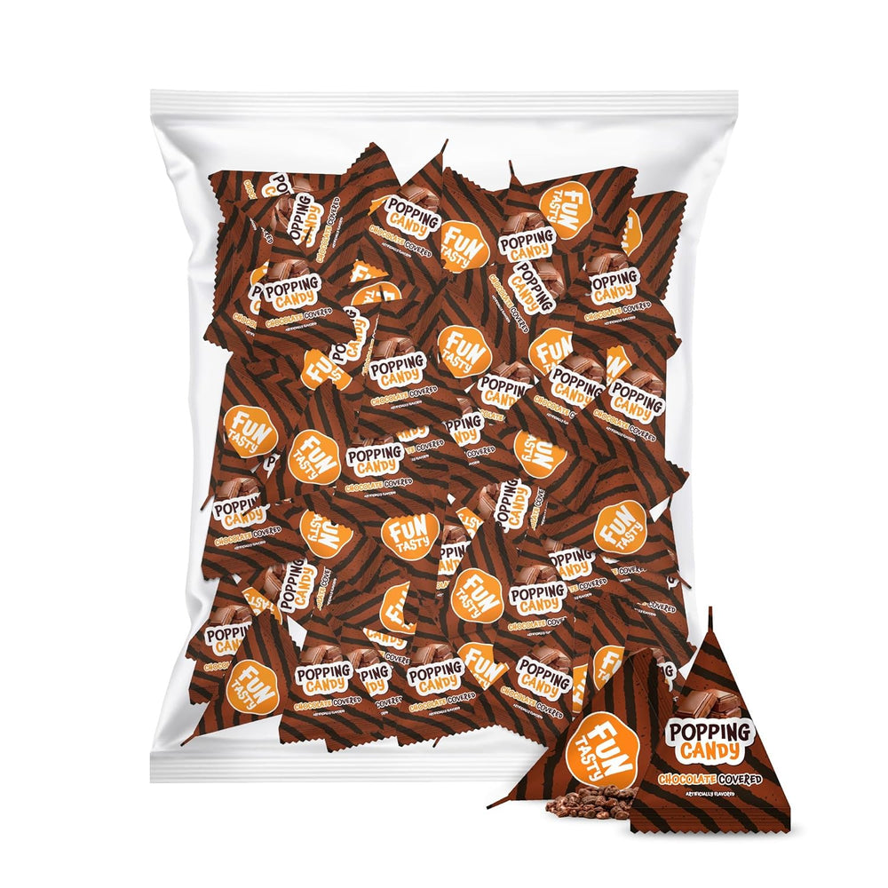 Funtasty Chocolate Covered Popping Candy, 40-Cout Bag - Crazy Outlet Candy Store