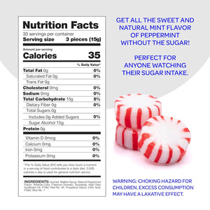Sugar-Free Starlight Mints| 1 Pound Pack | Peppermint Hard Candy - Crazy Outlet Candy Store