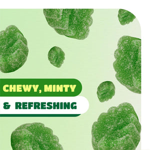 Spearmint Leaves Jelly Candy | 2 Pound Bulk Bag | Classic Spearmint Candy - Crazy Outlet Candy Store