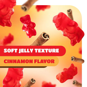 Juju Cinnamon Bears Gummy Candy | 1 Pound Bag | Old School Chewy Cinnamon Candy with Bold Heat - Crazy Outlet Candy Store