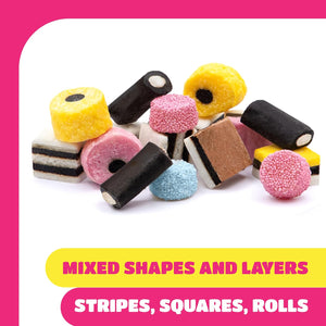 Licorice Allsorts British Candy | 2 Pound Bulk Bag | Old Fashioned Licorice Candy
