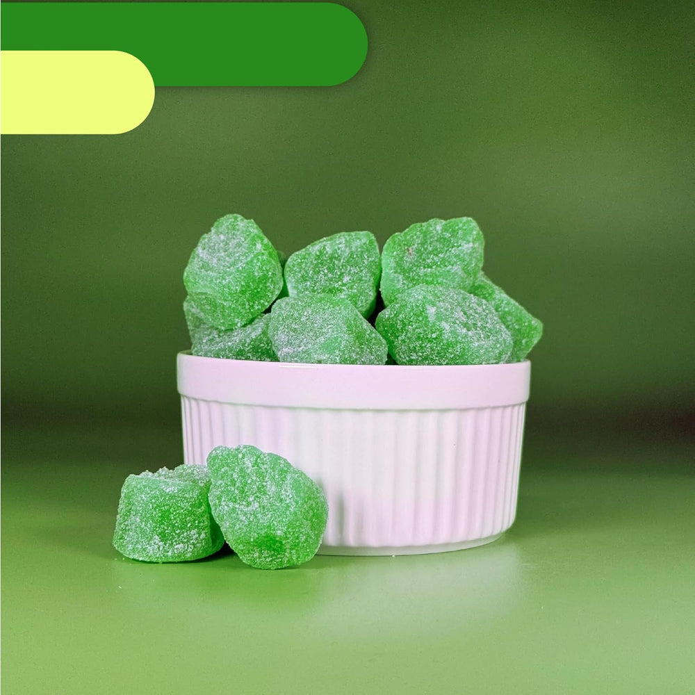 Spearmint Leaves Jelly Candy | 2 Pound Bulk Bag | Classic Spearmint Candy - Crazy Outlet Candy Store