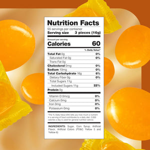 Butterscotch Hard Candy | 2 Pound Bulk Pack | Individually Wrapped Yellow Candies - Crazy Outlet Candy Store