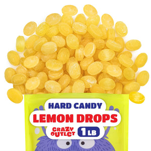Lemon Drops Hard Candy | Classic Lemon Hard Candy with Sweet and Tart Citrus Flavor