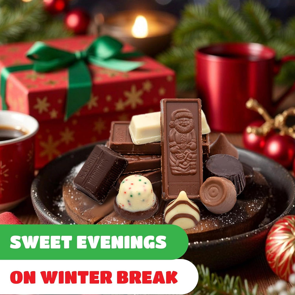 Christmas Chocolate Candy Assortment - 3 Pound Bulk Bag - Classic Christmas Candy Individually Wrapped - Holiday Treats - Snack Size Stocking Stuffers