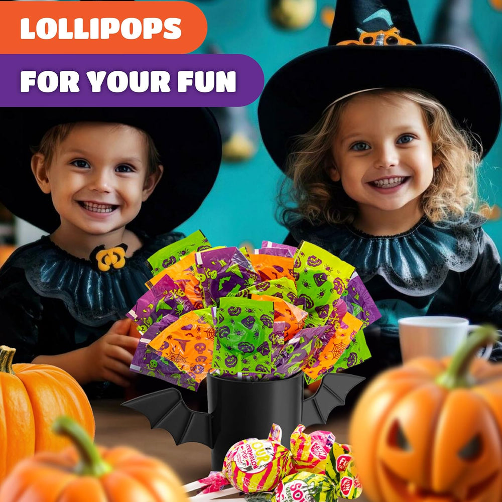 Halloween Candy - 2 Pound Pack (70 Count) - Assorted Candy Variety Pack - Gross Jelly Beans Individual Pouches, Halloween Suckers & Gum Filled Sour Lollipops