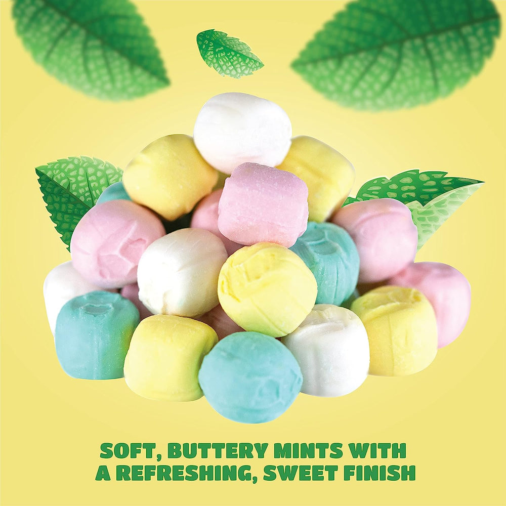 Buttermints Candy in Pastel Colors, Fat-Free, Gluten-Free, Bulk Pack, 24 oz