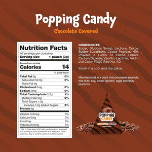 Funtasty Chocolate Covered Popping Candy, 40-Cout Bag - Crazy Outlet Candy Store