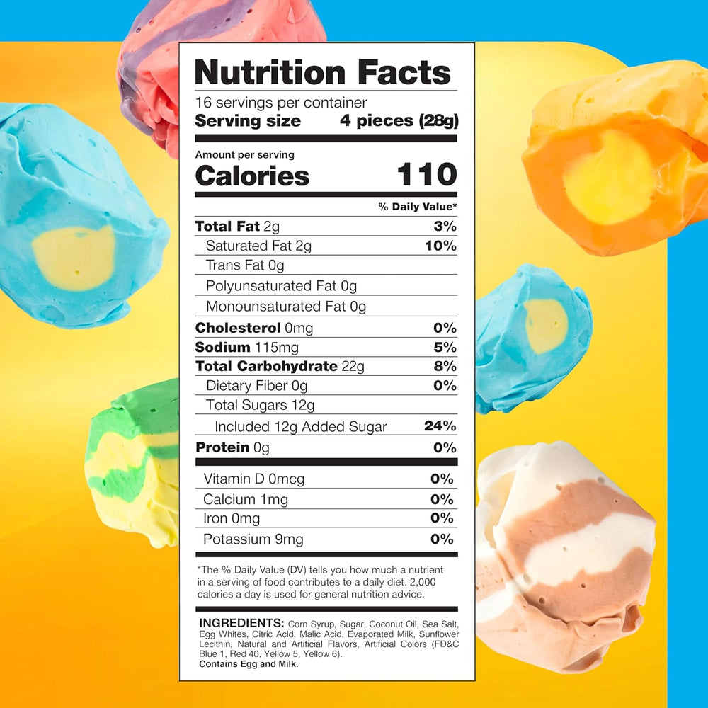 Salt Water Taffy Candy Mix | 1 Pound Bag | Assorted Tropical Fruit Flavors - Crazy Outlet Candy Store