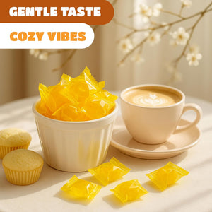 Butterscotch Hard Candy | 2 Pound Bulk Pack | Individually Wrapped Yellow Candies - Crazy Outlet Candy Store