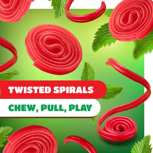 Broadway Wheels | 2 Pound Bulk Bag | Strawberry Red Licorice Candy - Crazy Outlet Candy Store