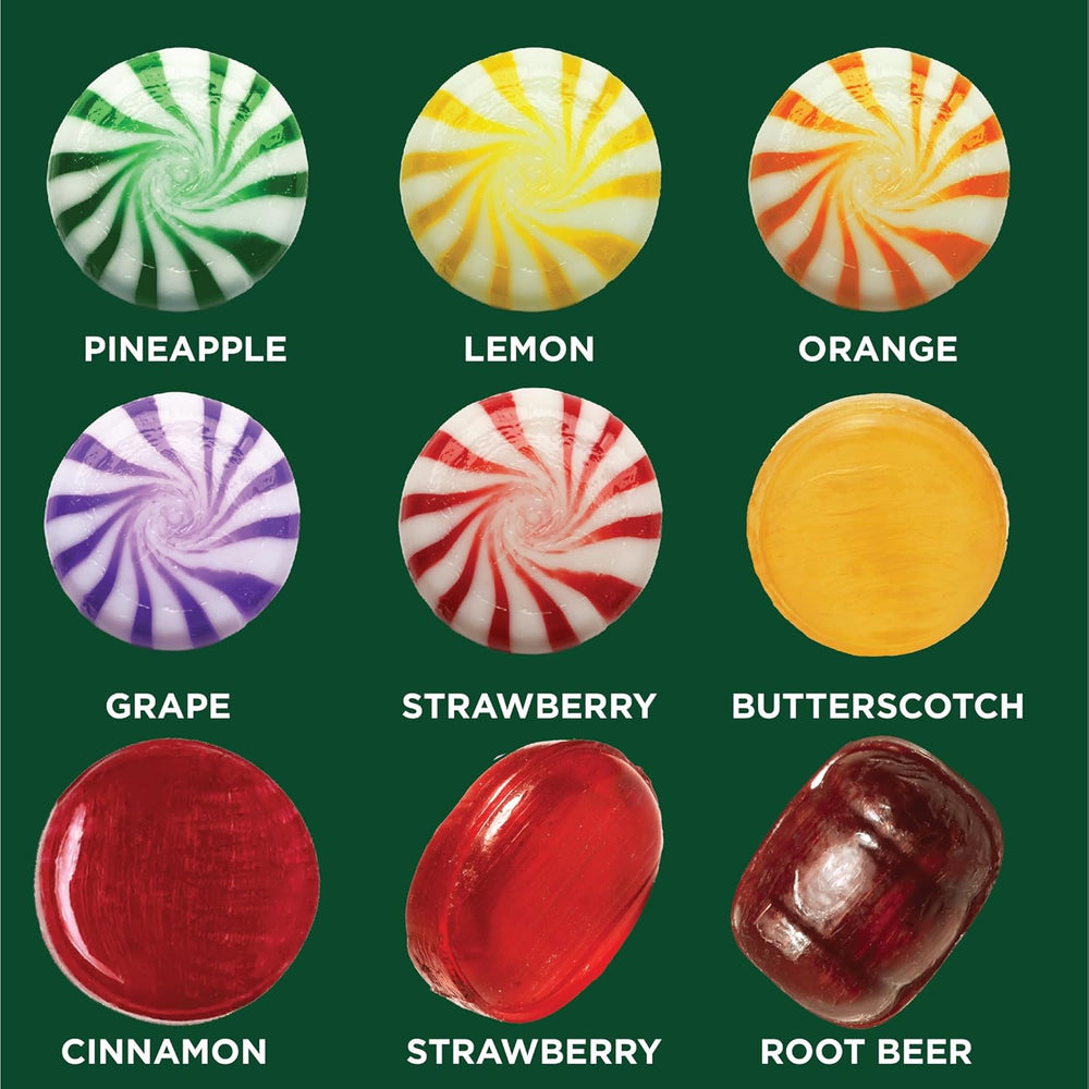 Hostess Old-Fashioned Hard Candy Assortment | 2 Pound Pack | Strawberry Bon Bons, Butterscotch, Cinnamon, Root Beer, Fruit Pinwheels - Crazy Outlet Candy Store