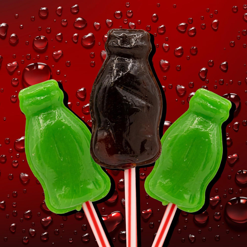 Cola Bottles-Shaped Lollipops Candy - Crazy Outlet Candy Store