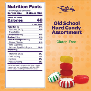 Old School Party Mix Hard Candy, Bulk Pack 2 Pounds - Crazy Outlet Candy Store