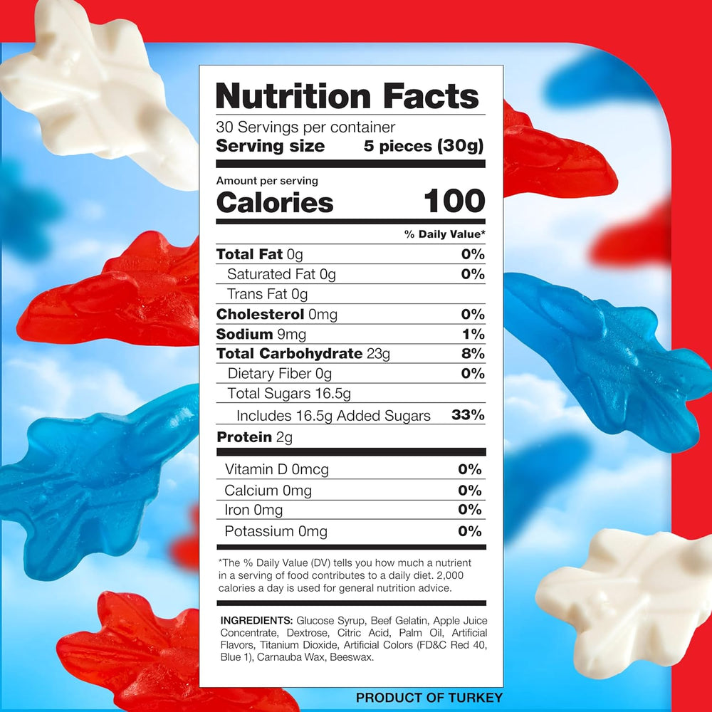 Patriotic Candy - 2 Pound Pack - 4th of July Gummies - Red White and B ...