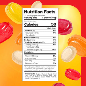 Arcor Fruit Filled Hard Candy | Bon Bons Candy with Pineapple, Strawberry, Orange, Cherry, and Lemon Flavors - Crazy Outlet Candy Store