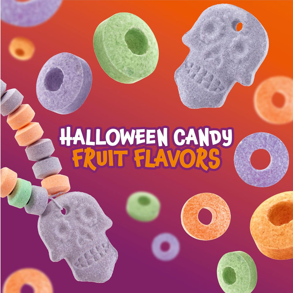 Skull Candy Bracelets | 21 Ounce Bag (40 Count) | Halloween Candy Bracelets Individually Wrapped - Crazy Outlet Candy Store