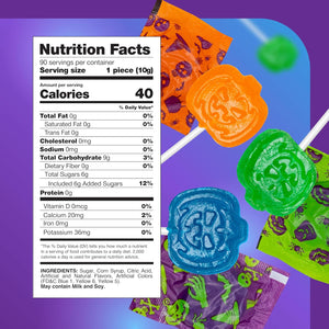Halloween Lollipops | 2 Pound Box | Halloween Candy Bulk | Pumpkin Suckers | Trick or Treat Candy