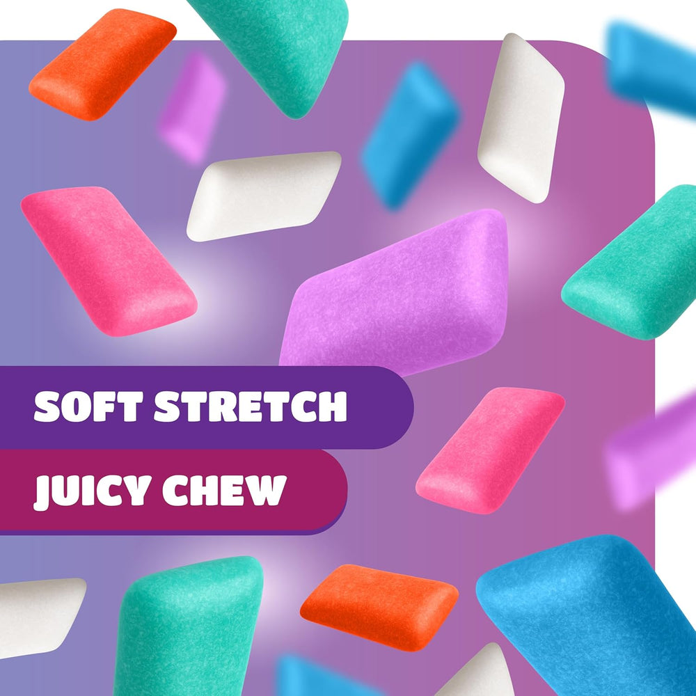 Mexican Original Chewing Gum - 2 Pound Pack (180 Mini Pouches) - Assorted Flavors Gum Bulk - Spearmint, Tutti-Frutti, Cinnamon, Blueberry & Violet - Crazy Outlet Candy Store