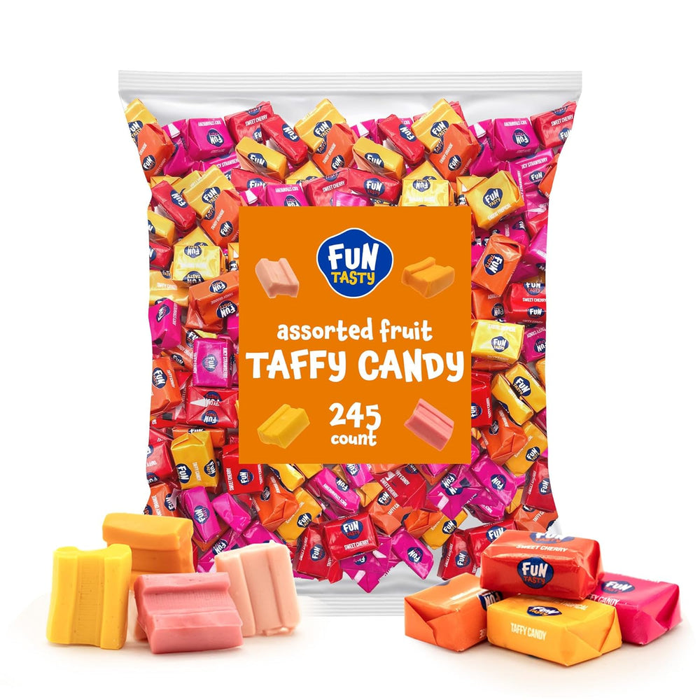 Fruit Taffy Candy, Assorted Flavors, 2.2-Pound Bag (About 240 Count) - Crazy Outlet Candy Store