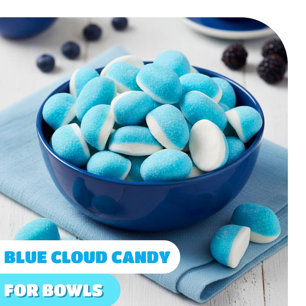 Blue Raspberry Puffs - 1 Pound Pack - Cloud Gummy Candy - Soft Blue Ca ...