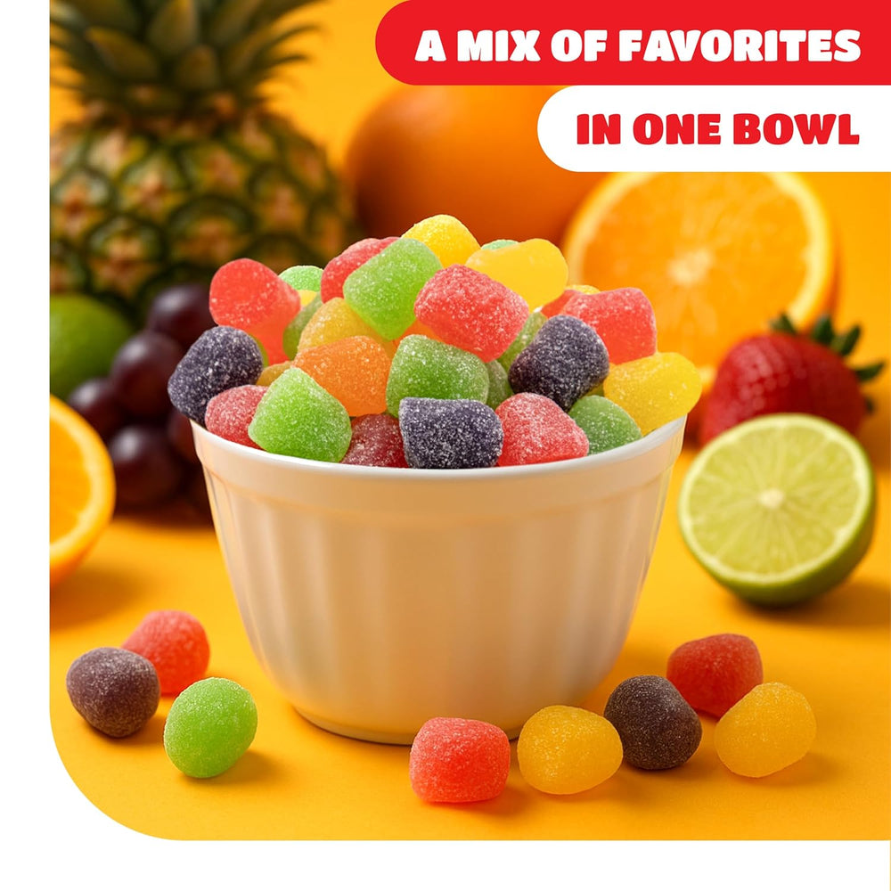 Gum Drops - 2 Pound Bulk Pack - Jelly Candy - Assorted Fruit Flavors