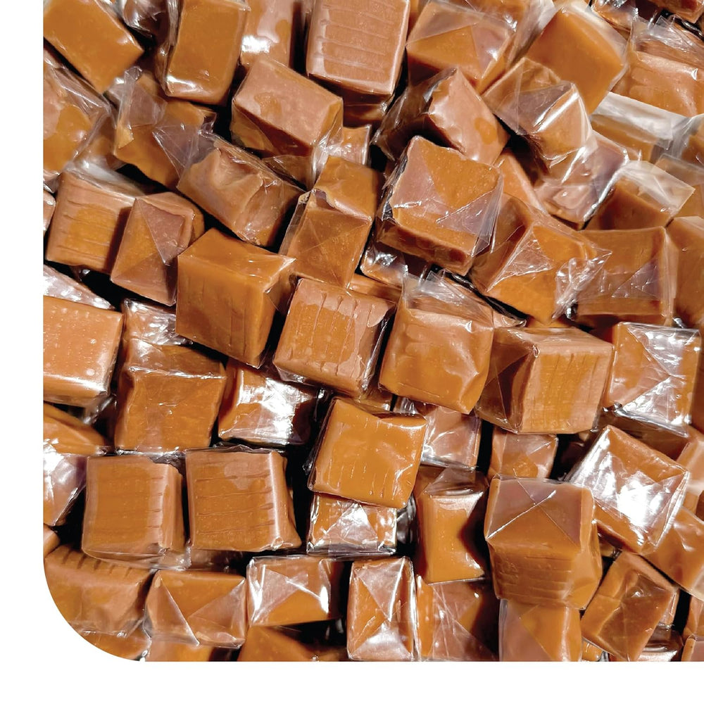 Caramel Cubes Candy | 2 Pound Bulk Pack | Individually Wrapped Caramels - Crazy Outlet Candy Store