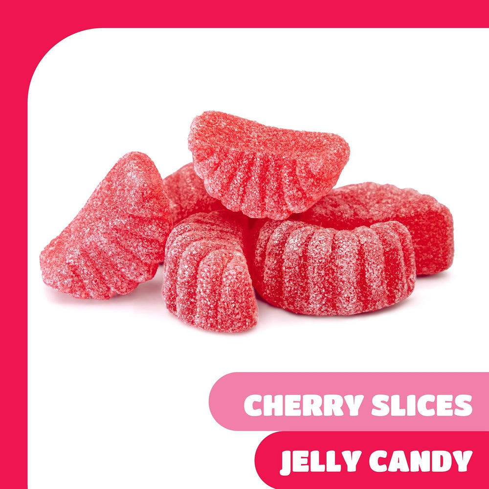 Cherry Slices | 2 Pound Bulk Pack | Jelly Candy - Old-Fashioned Sweets - Crazy Outlet Candy Store