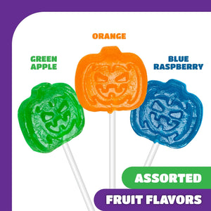 Halloween Lollipops | 2 Pound Box | Halloween Candy Bulk | Pumpkin Suckers | Trick or Treat Candy